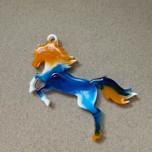 Resin Mustang Hanging Charm